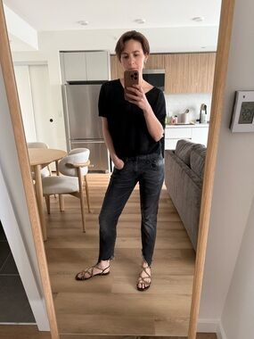 R13 Boy Skinny Gino Black Jeans